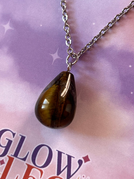 Tigers Eye Pendant Necklace