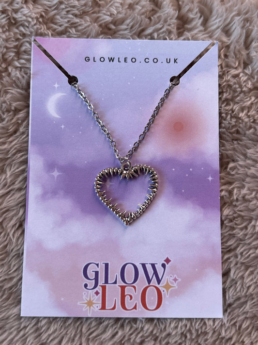Spiked Heart Necklace