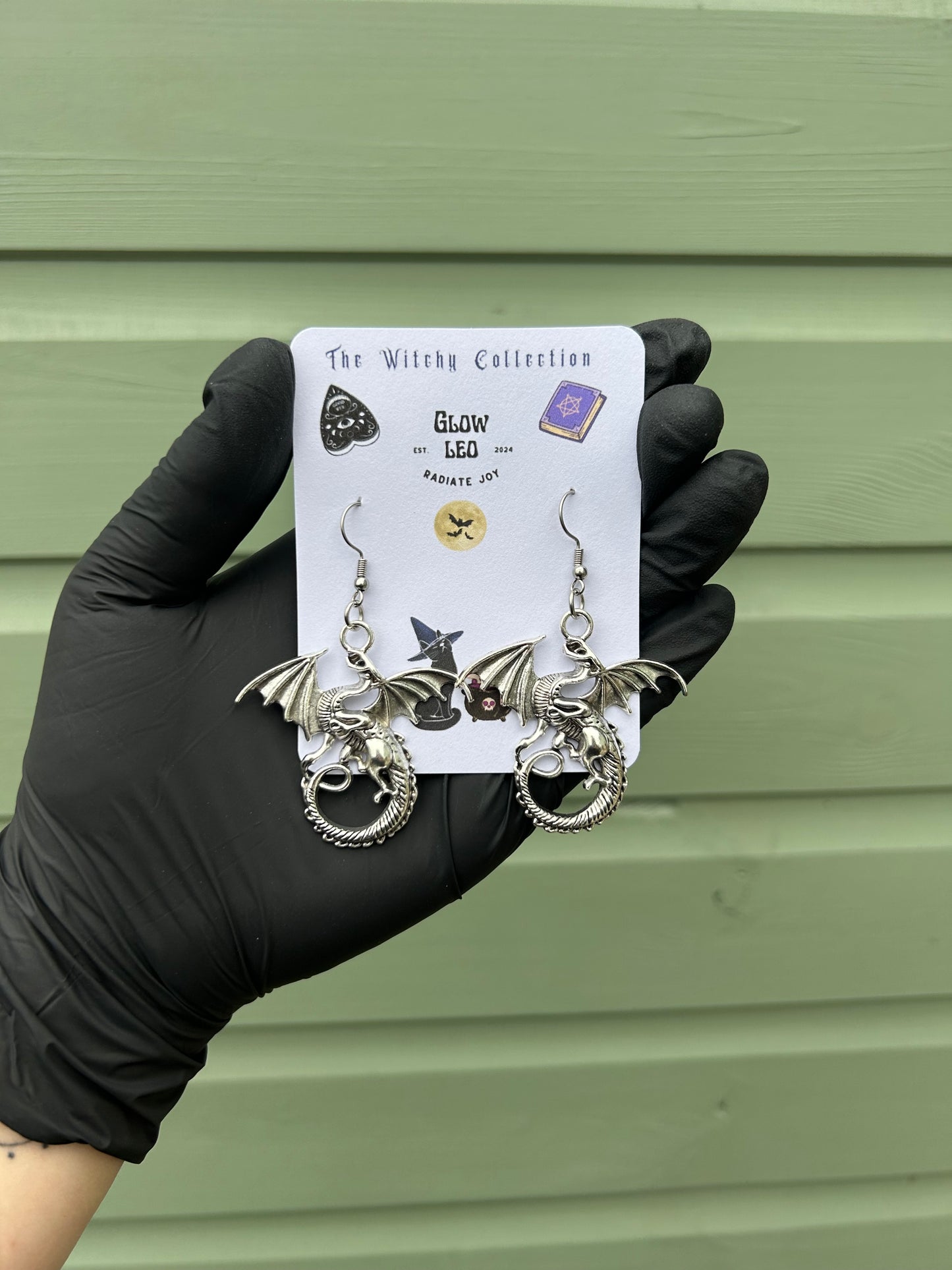 Dragon Dangle Earrings
