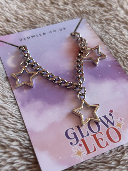 Triple Star Necklace