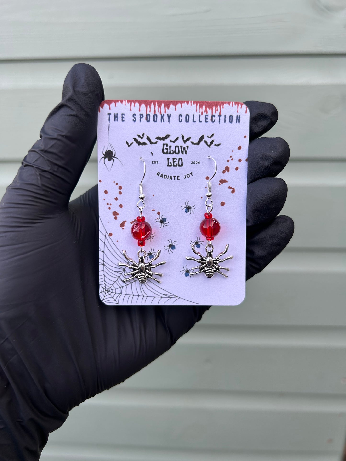 Scarlet Spider Dangle Earrings