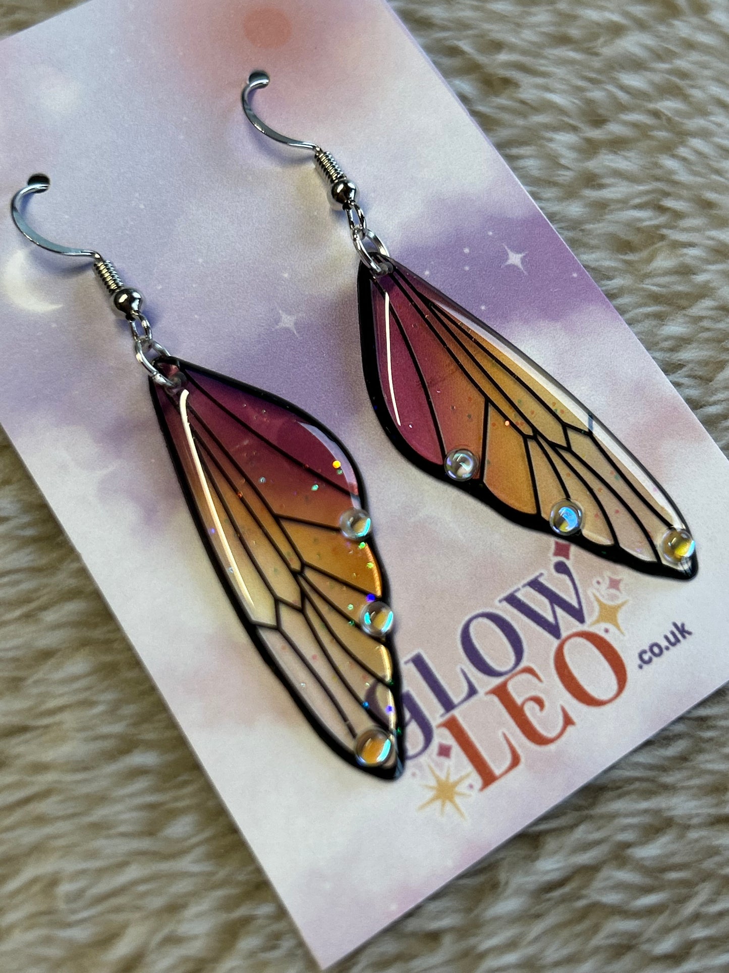 Golden Butterfly Earrings