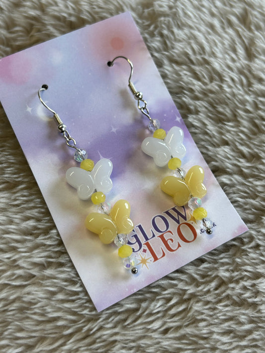 Meadow Butterfly Glass Earrings