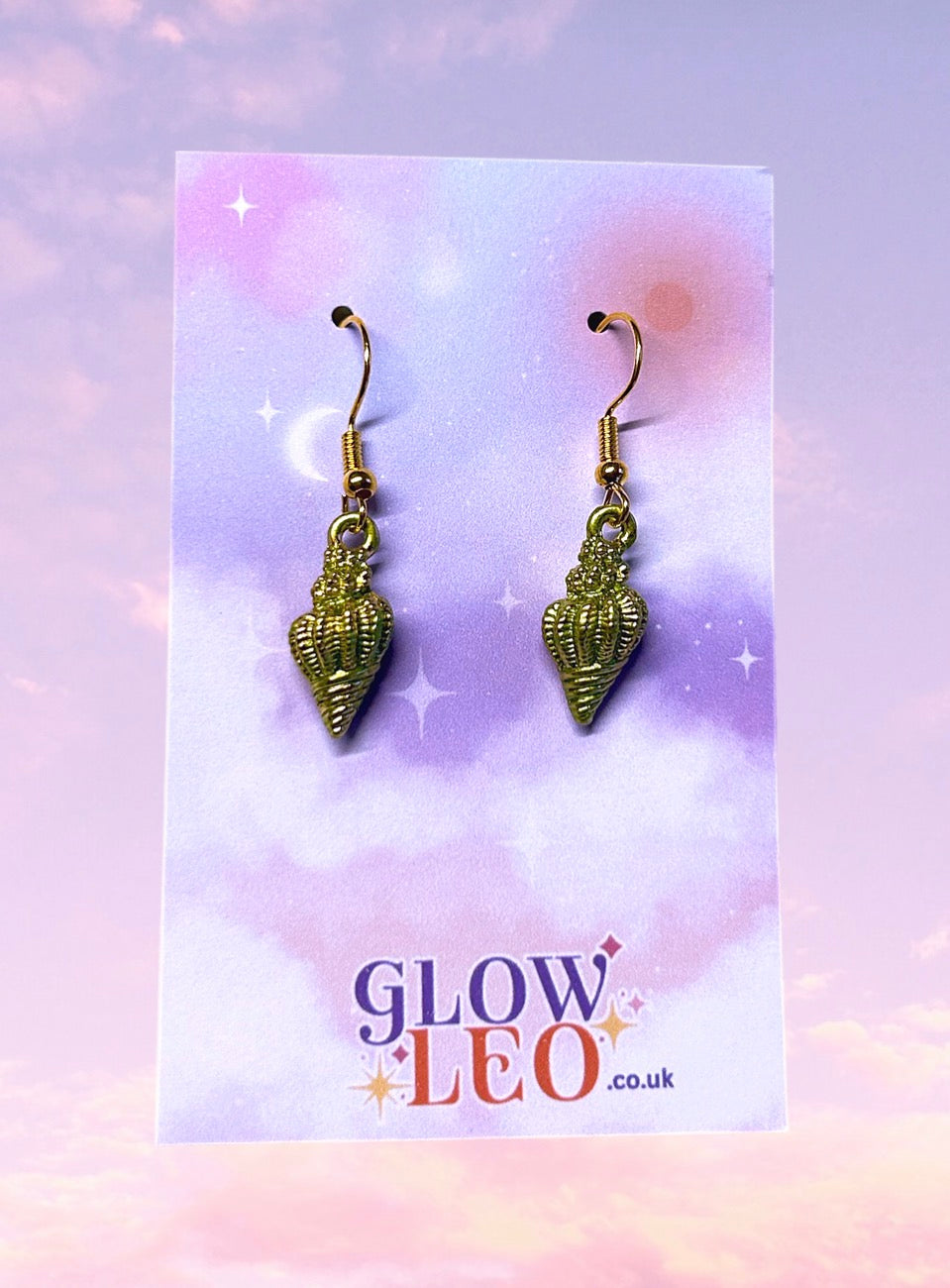 Green Shell Earrings