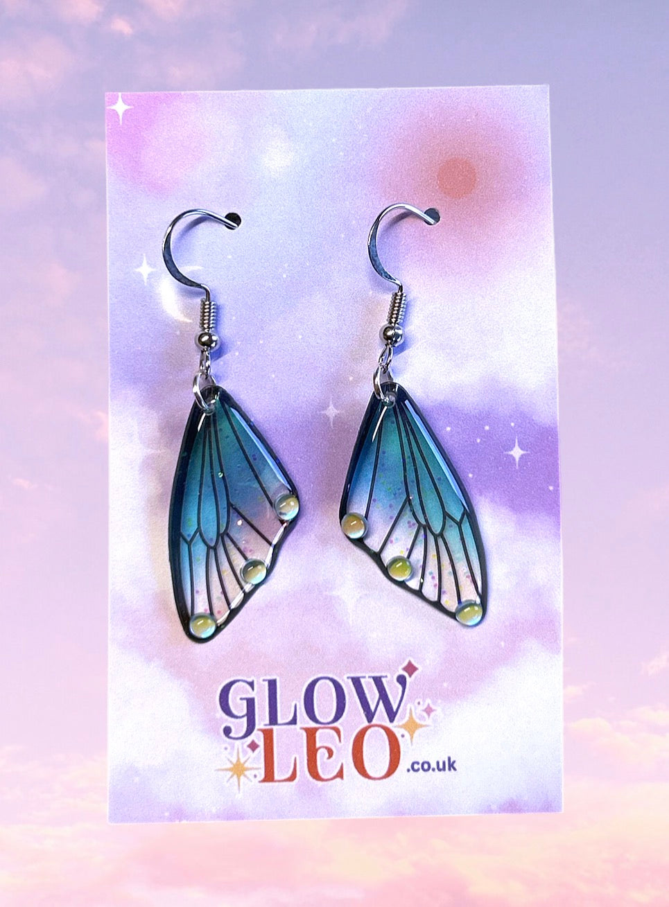 Mini Aura Butterfly Earrings