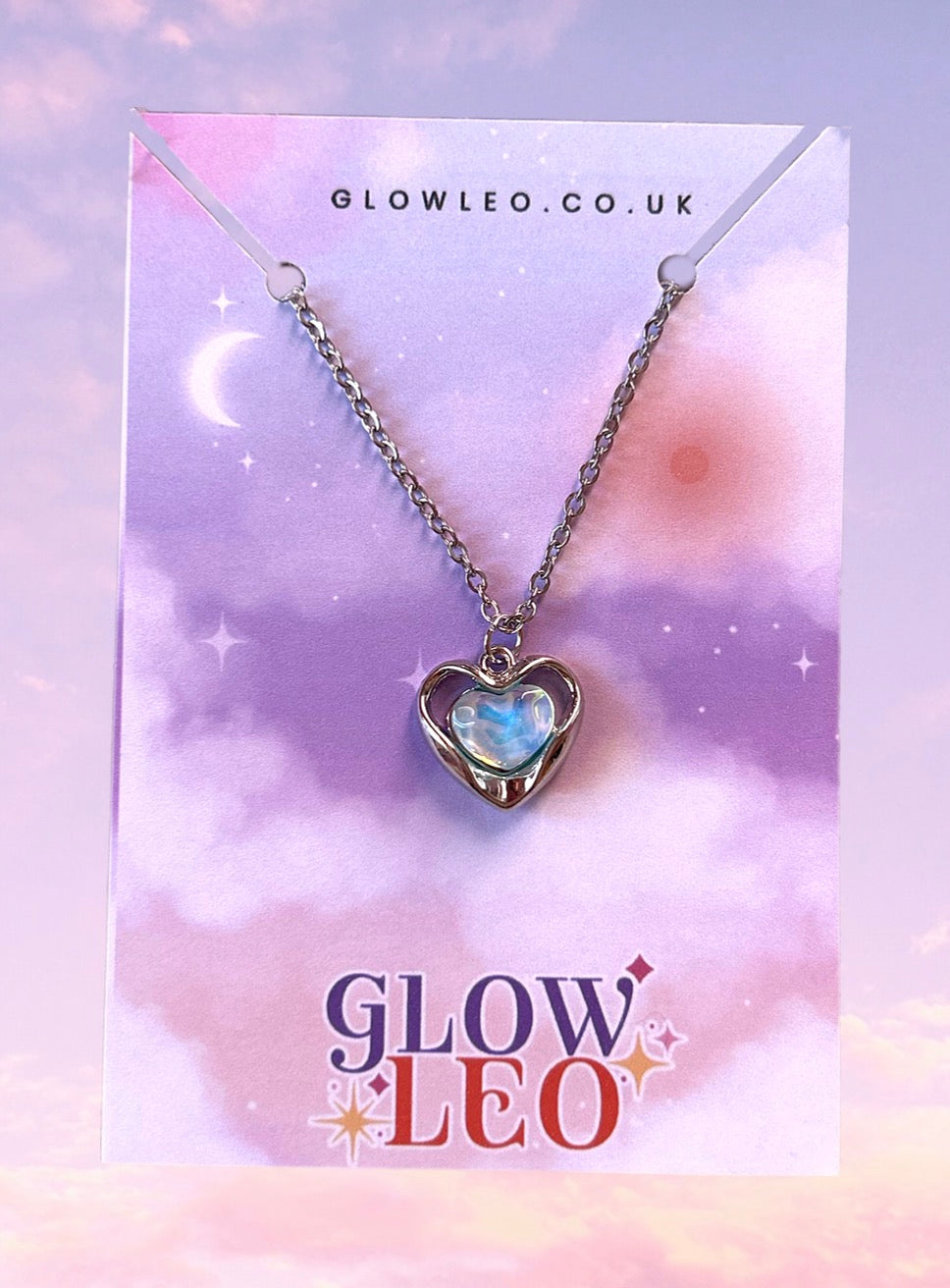 Blue Heart Necklace