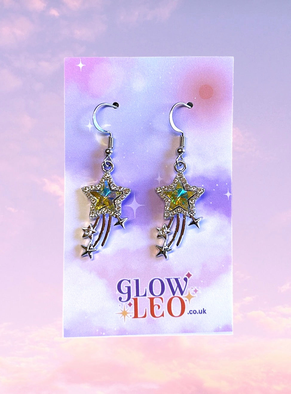 Yellow Shooting Star Earrings