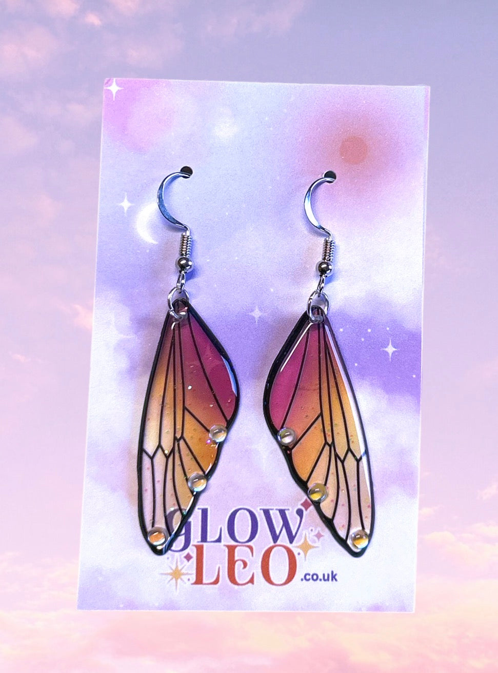 Golden Butterfly Earrings