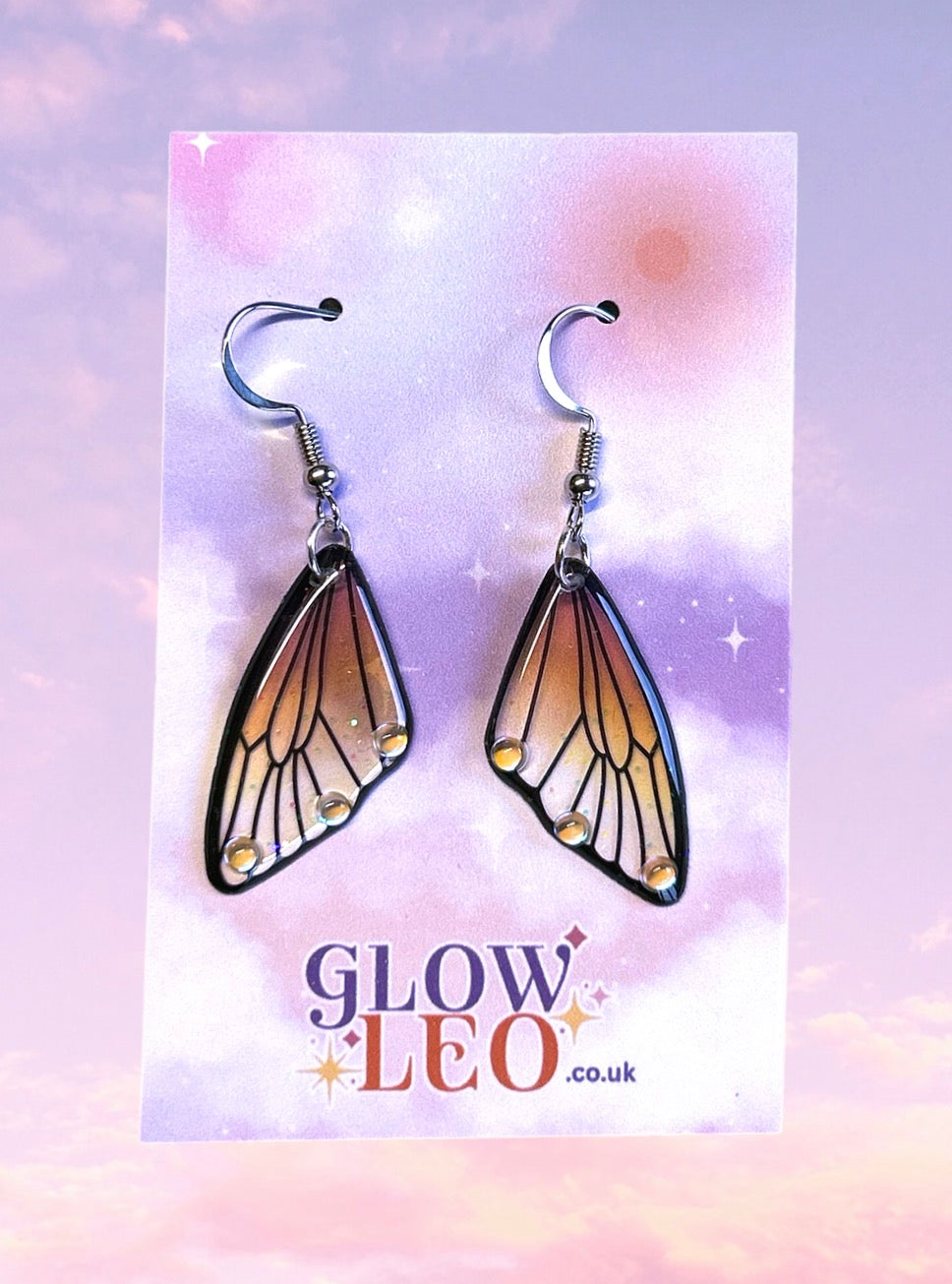 Mini Golden Butterfly Earrings