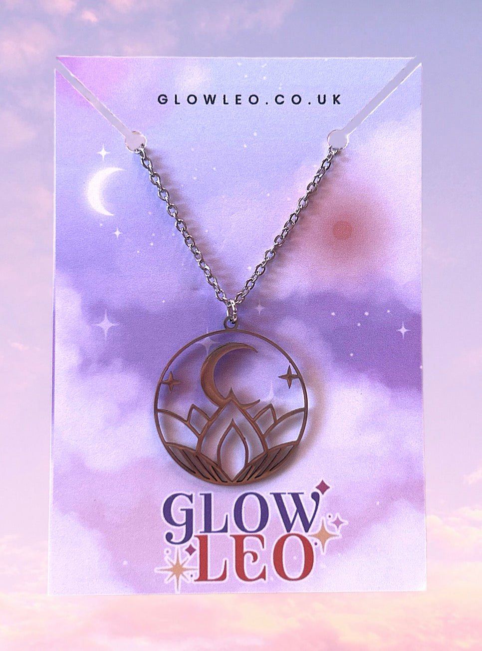 Moon Lotus Necklace