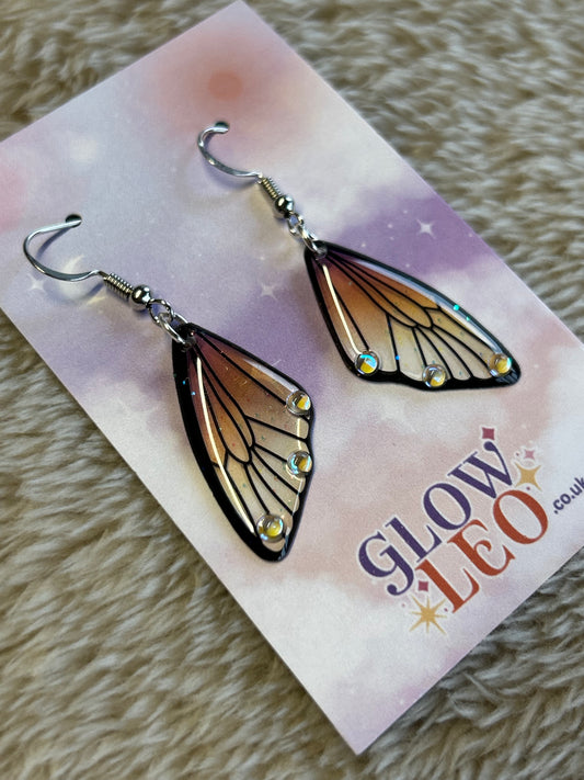 Mini Golden Butterfly Earrings
