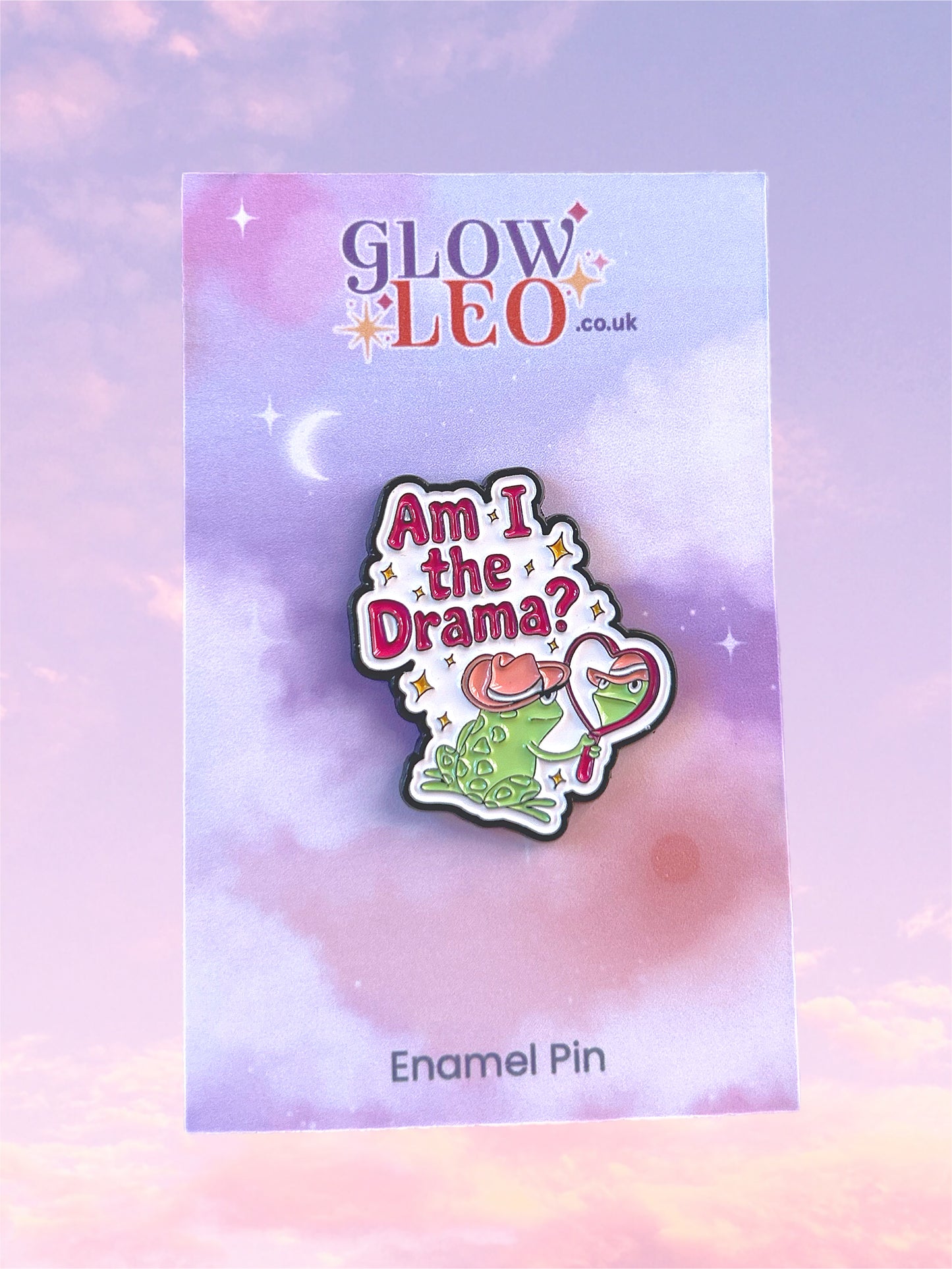 Drama Frog Enamel Pin