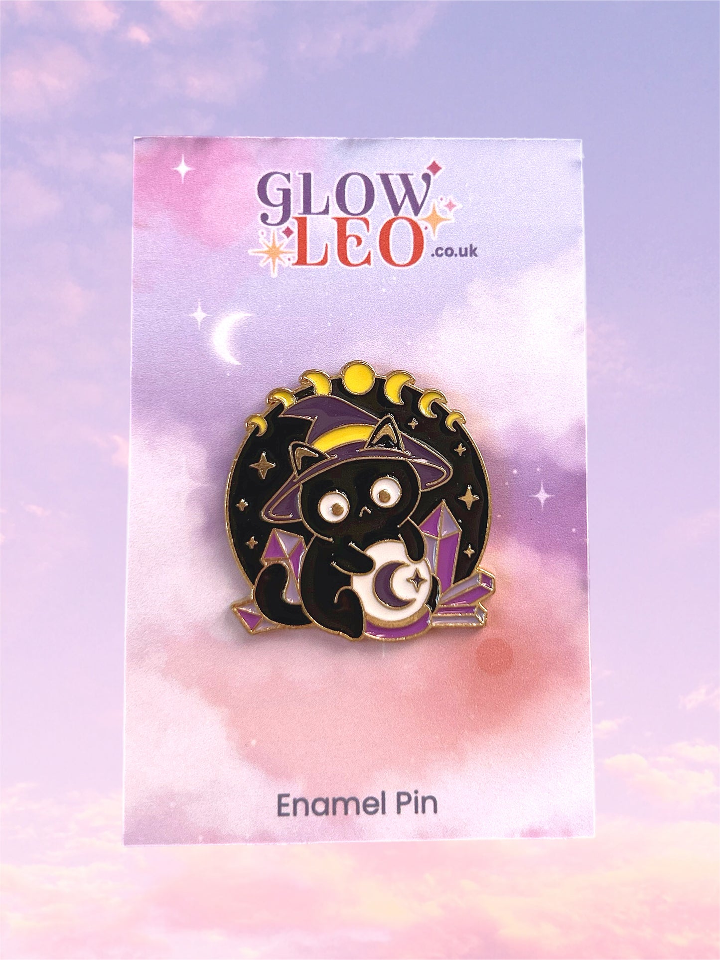 Crystal Ball Cat Enamel Pin