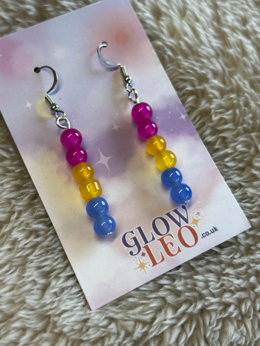 Pansexual Pride Earrings
