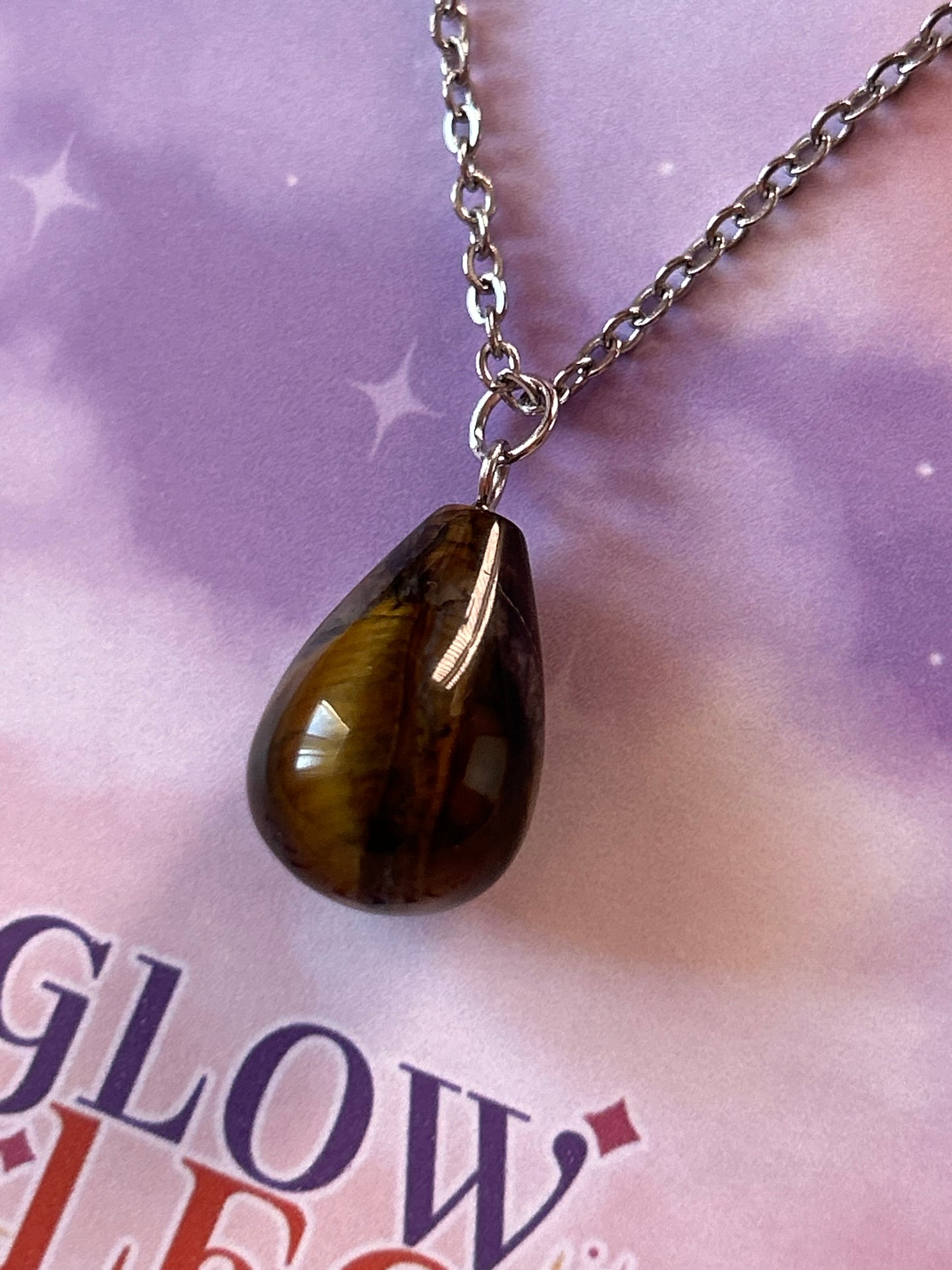 Tigers Eye Pendant Necklace