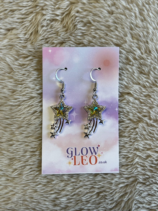 Yellow Shooting Star Earrings