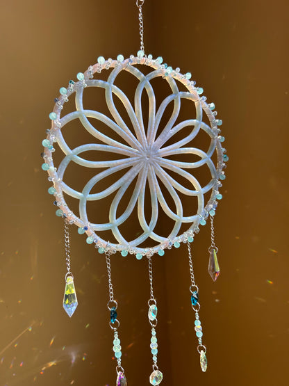 Dream Beaded Spiral Sun Catcher