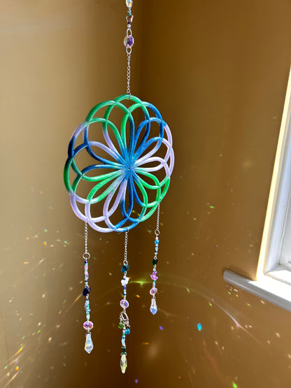 Aurora Spiral Sun Catcher