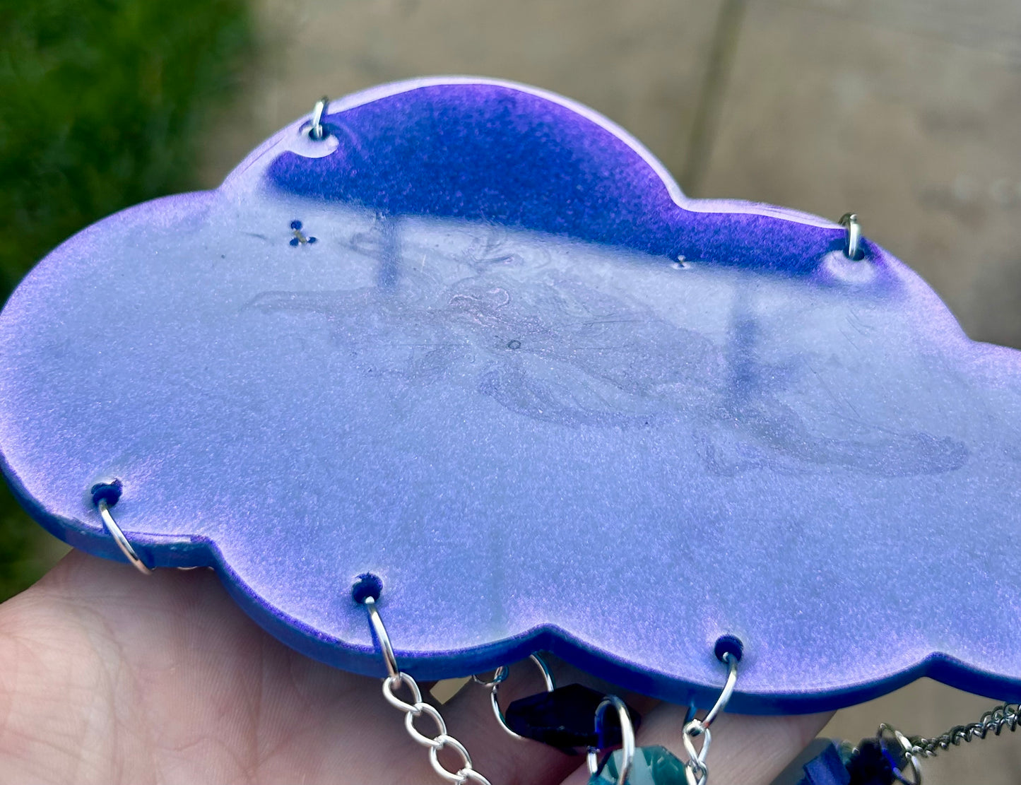 Storm Cloud Resin Sun Catcher (Reduced due to imperfections)