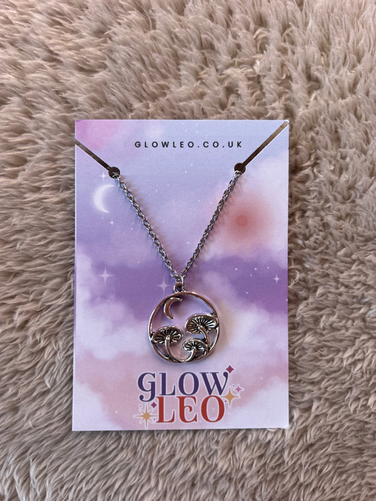 Moon Mushroom Necklace