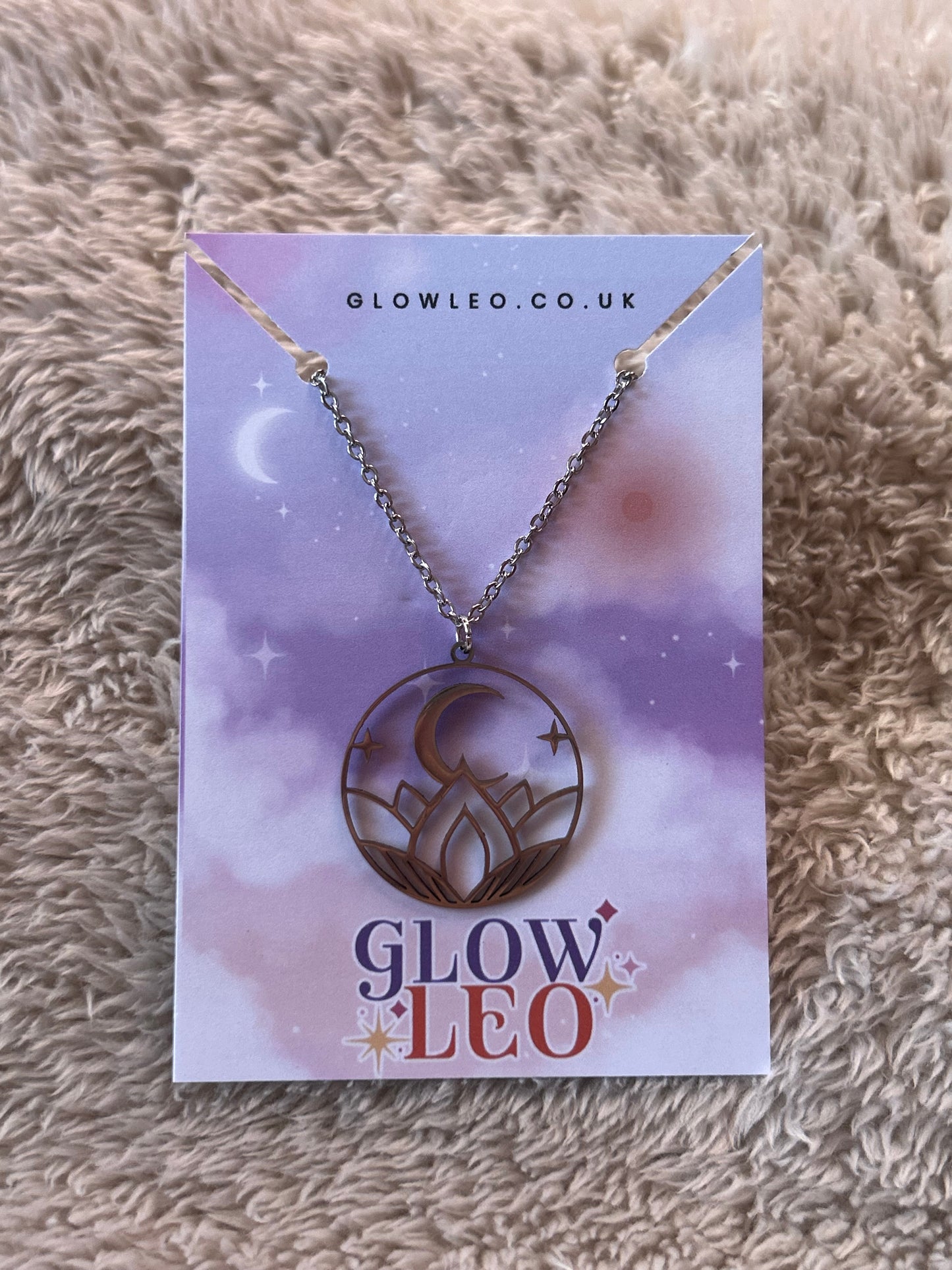 Moon Lotus Necklace