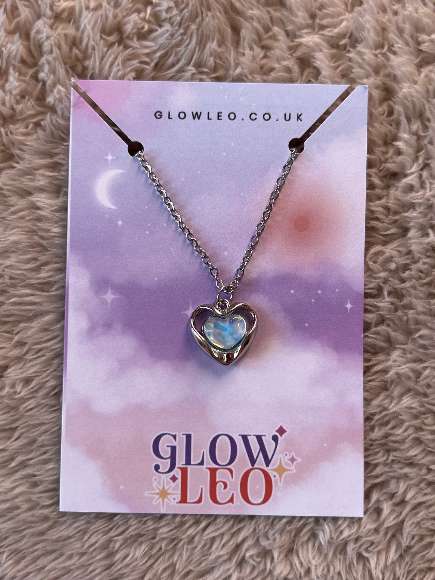 Blue Heart Necklace
