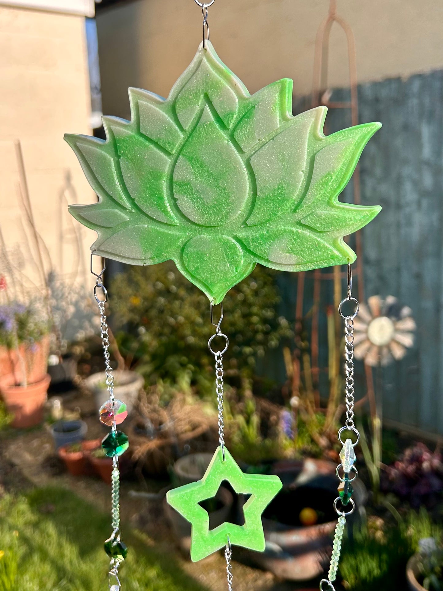 Elowyn Lotus Resin Sun Catcher