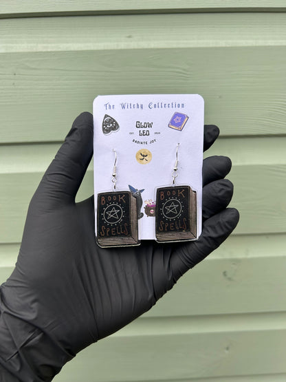 Spell Book Dangle Earrings
