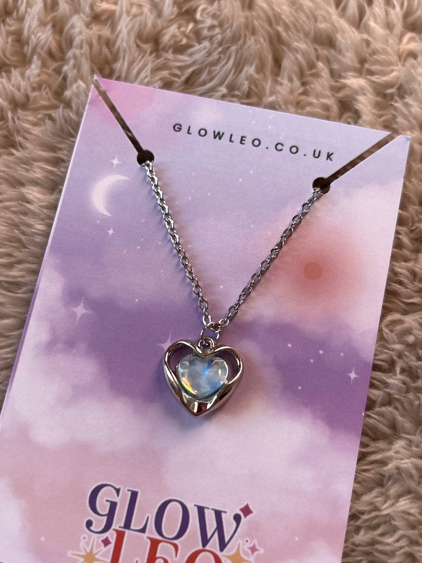 Blue Heart Necklace