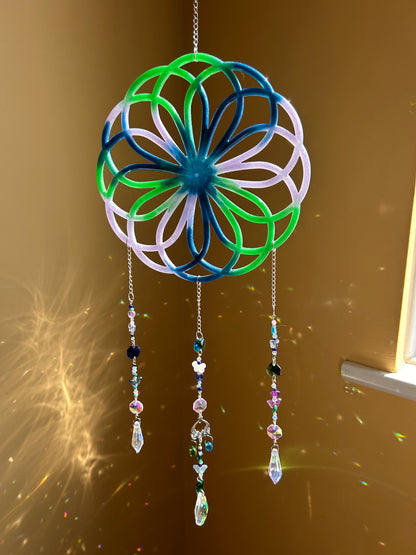 Aurora Spiral Sun Catcher