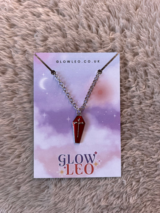 Red Coffin Necklace