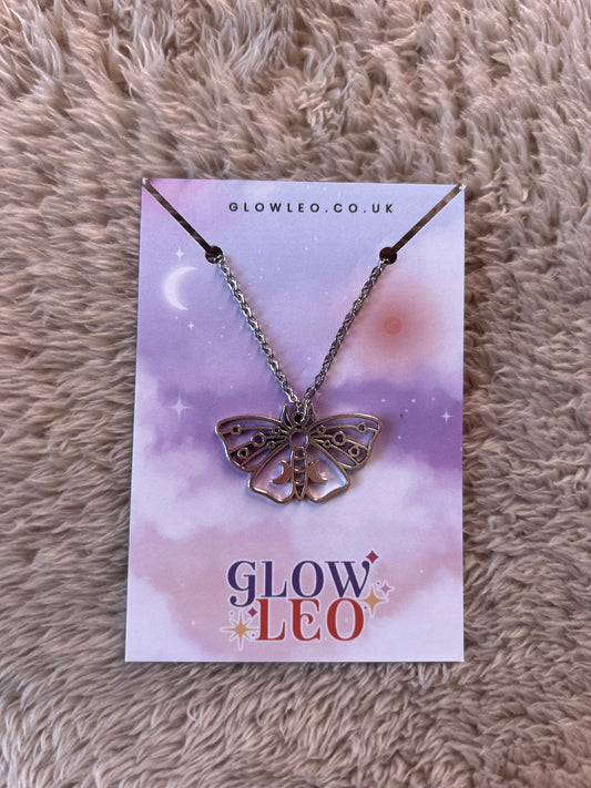 Crescent Moon Moth Necklace (FREE!)
