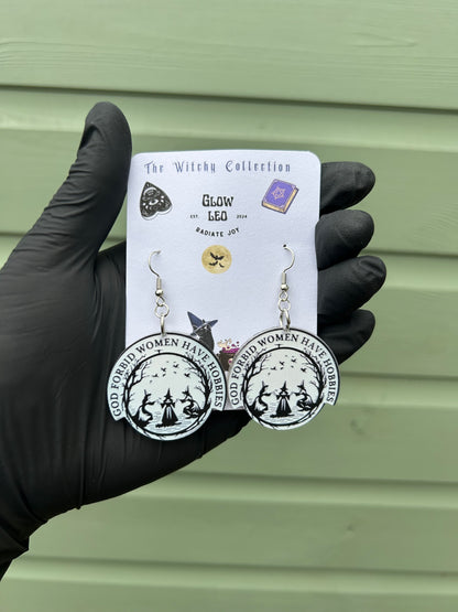 God Forbid Women Have Hobbies Dangle Earrings