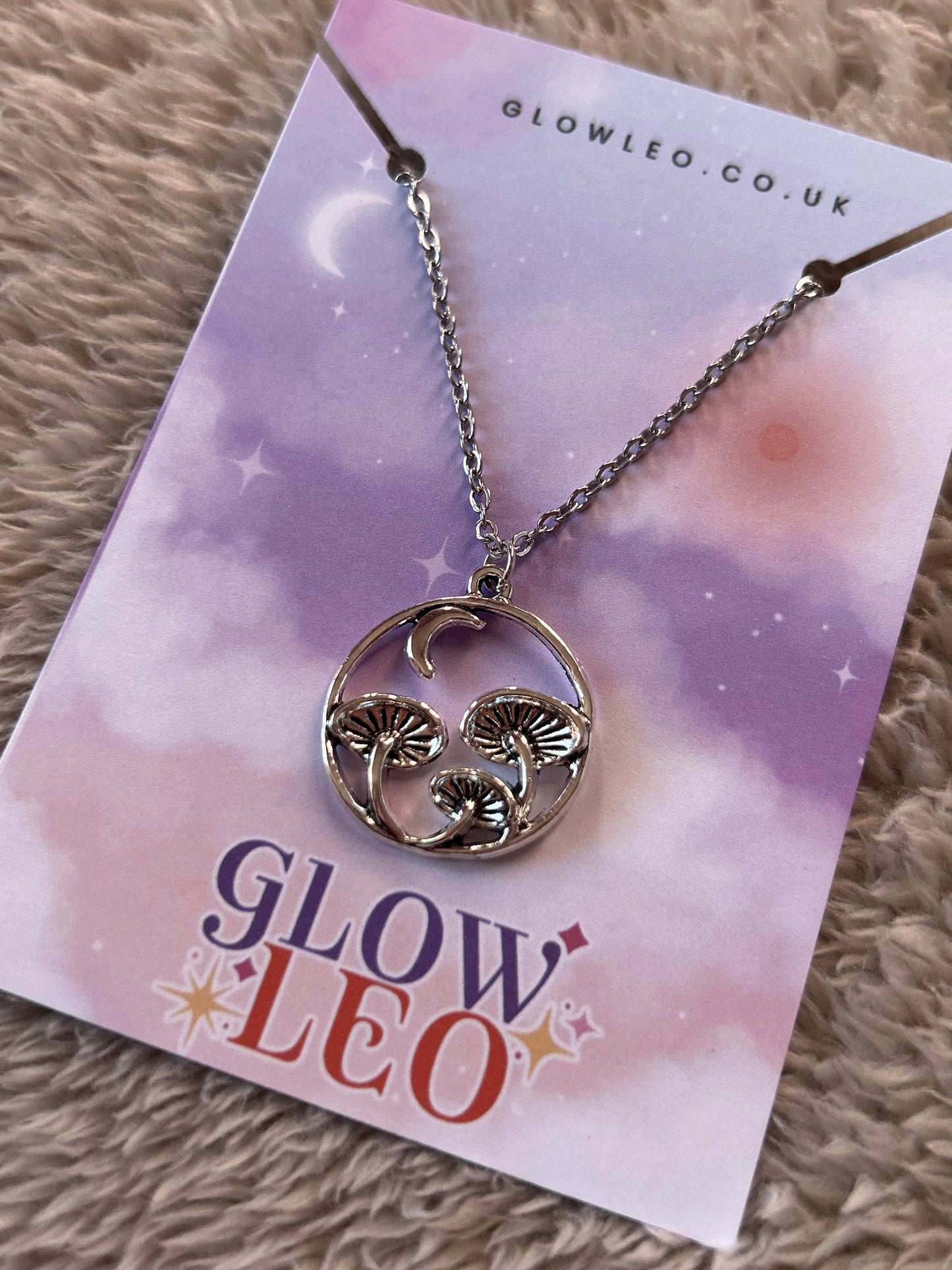 Moon Mushroom Necklace