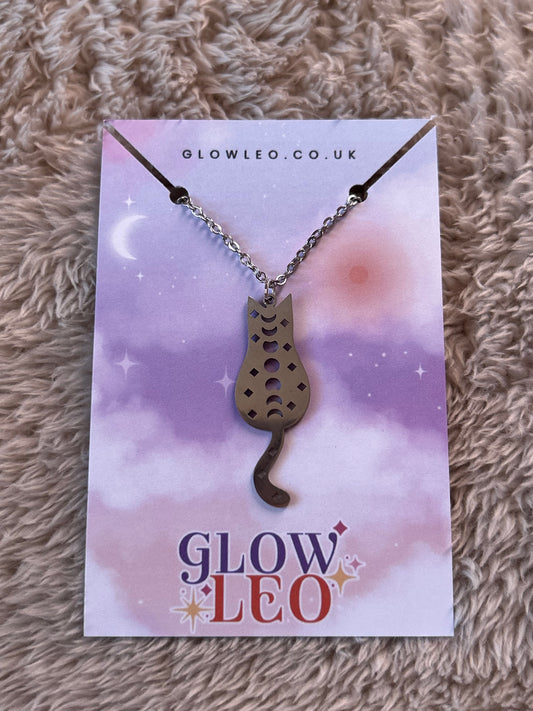 Kitty Moon Phase Necklace