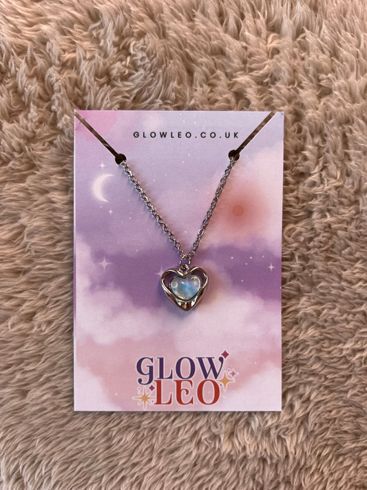 Blue Heart Necklace