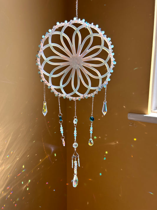 Dream Beaded Spiral Sun Catcher