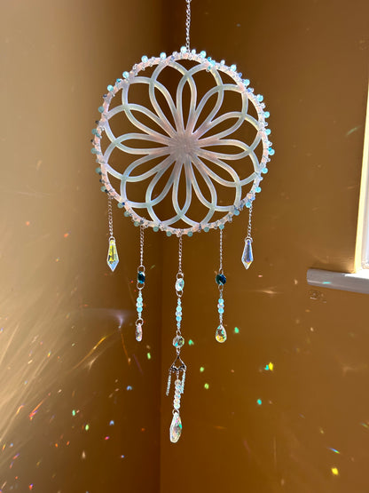 Dream Beaded Spiral Sun Catcher