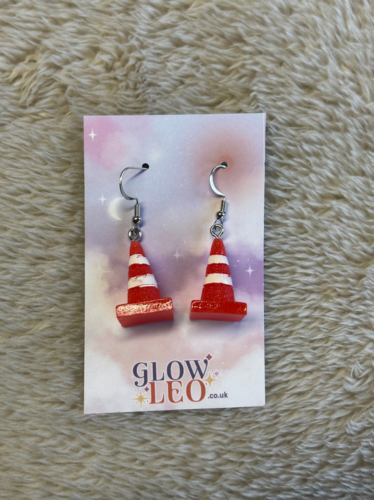 Traffic Cone Earrings