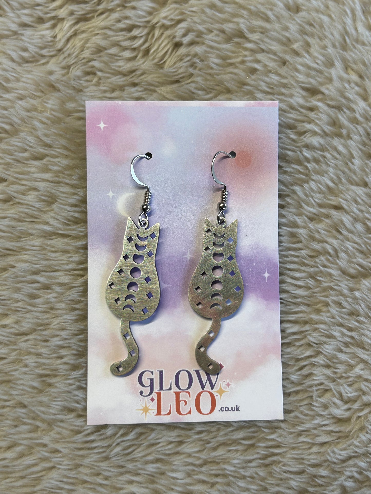 Kitty Moon Phase Earrings