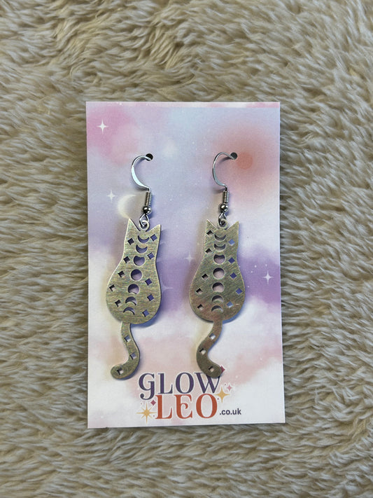 Kitty Moon Phase Earrings