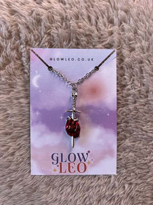 Knife Heart Necklace