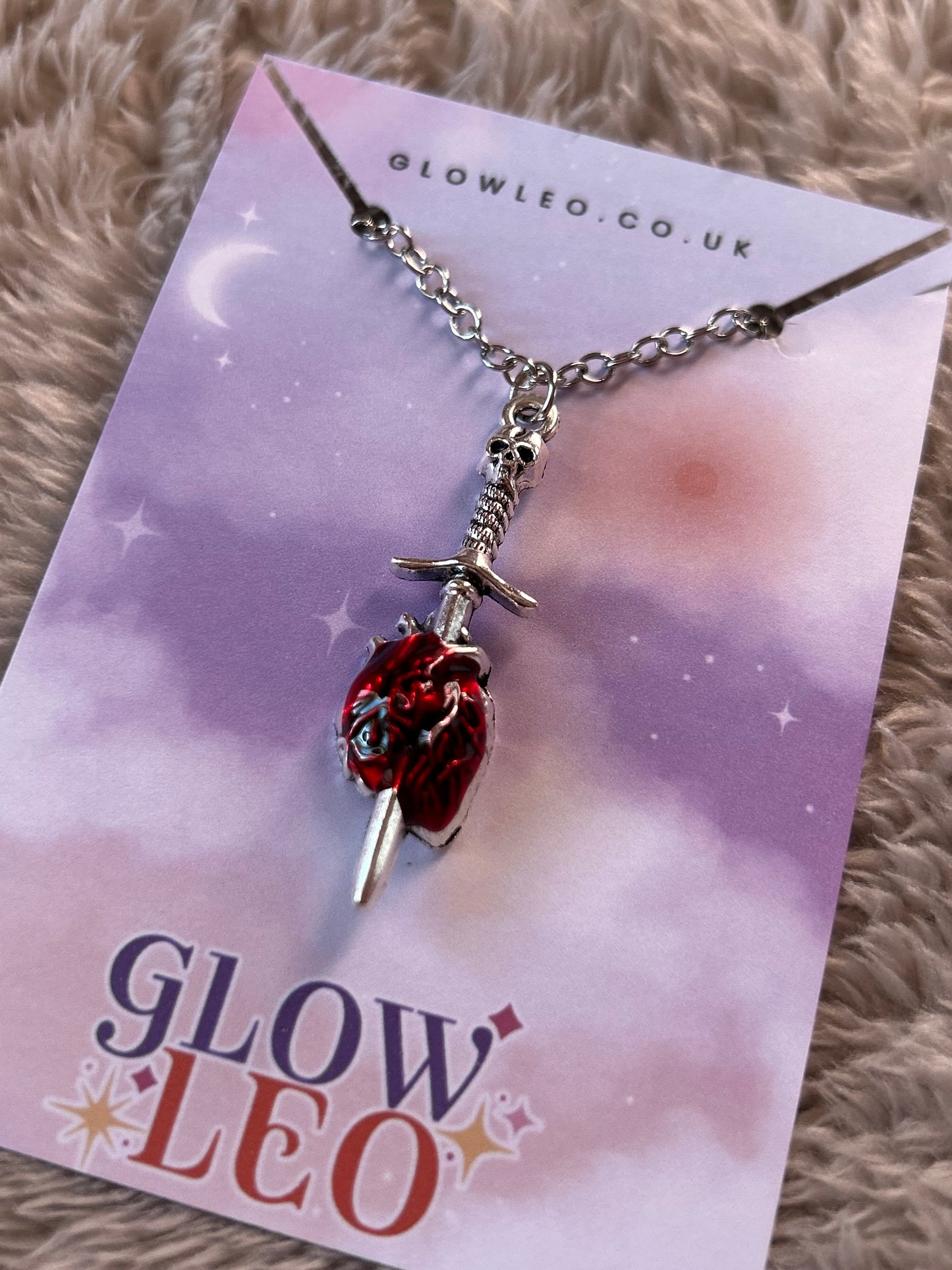 Knife Heart Necklace