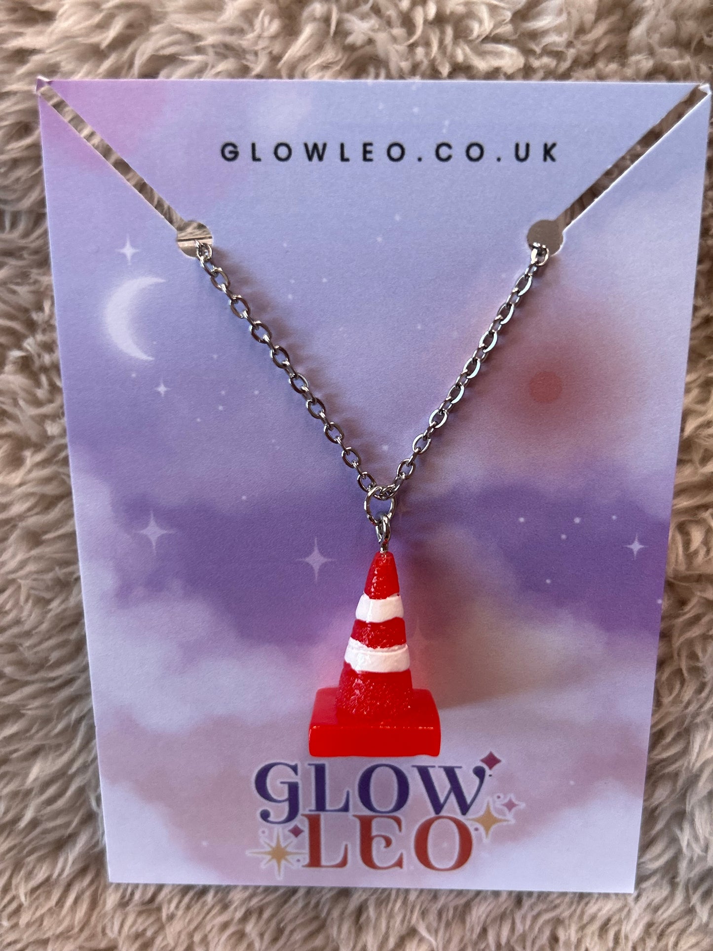 Traffic Cone Necklace