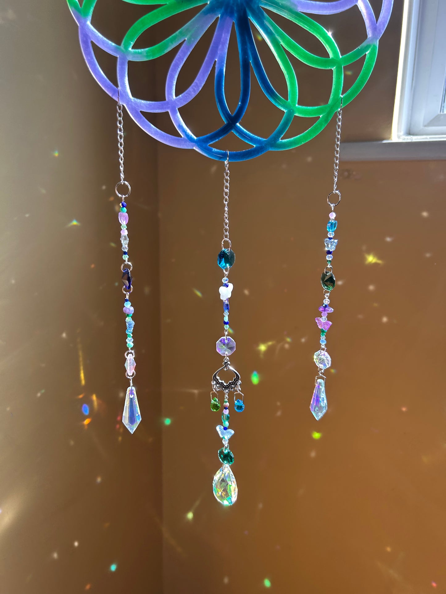 Aurora Spiral Sun Catcher