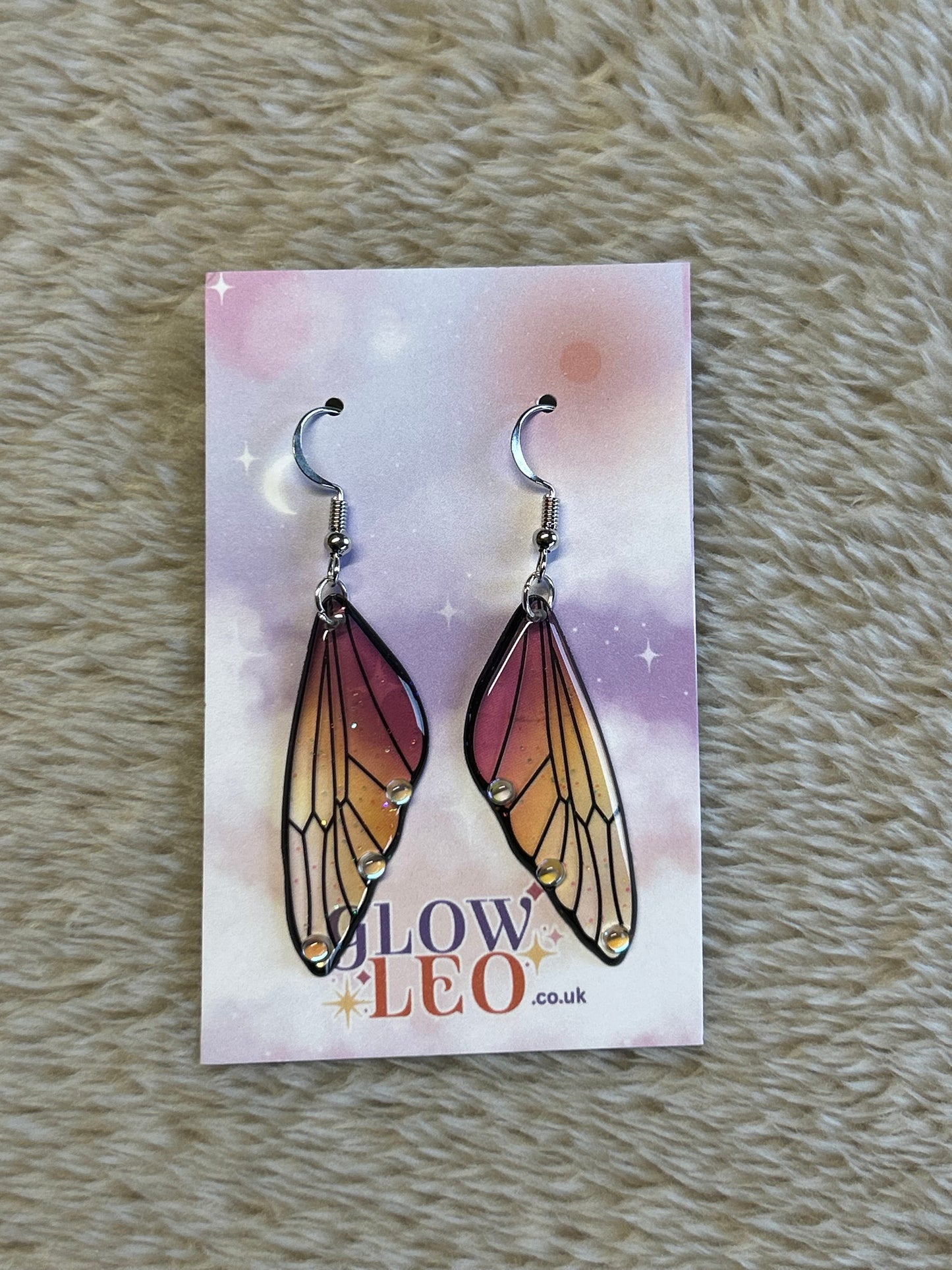 Golden Butterfly Earrings