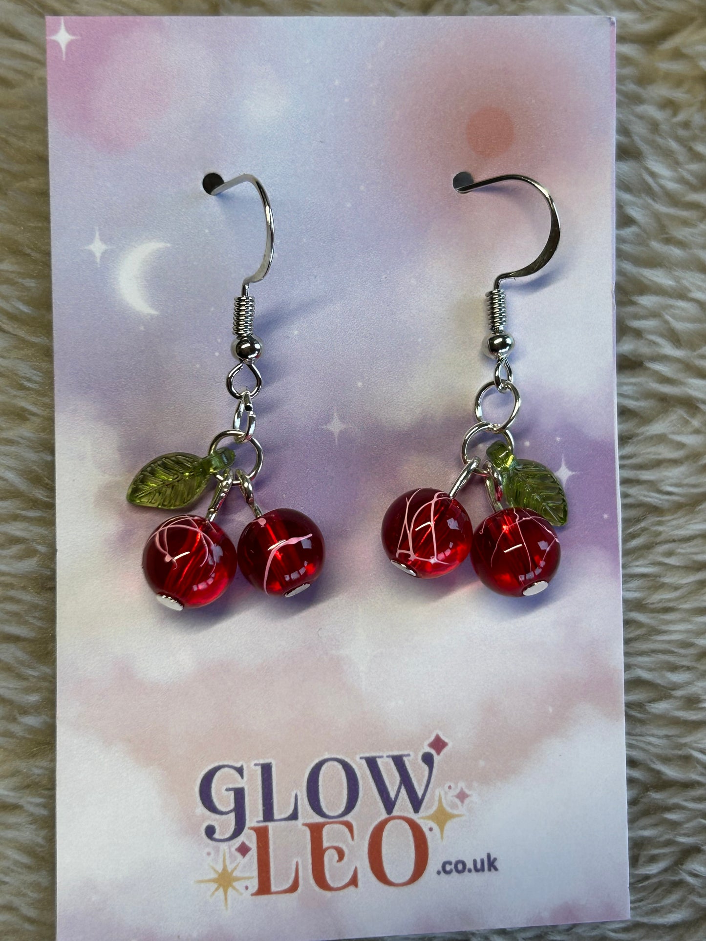 Cherry Drizzle Earrings