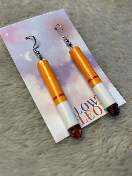 Burned Ciggy Kitsch Earrings