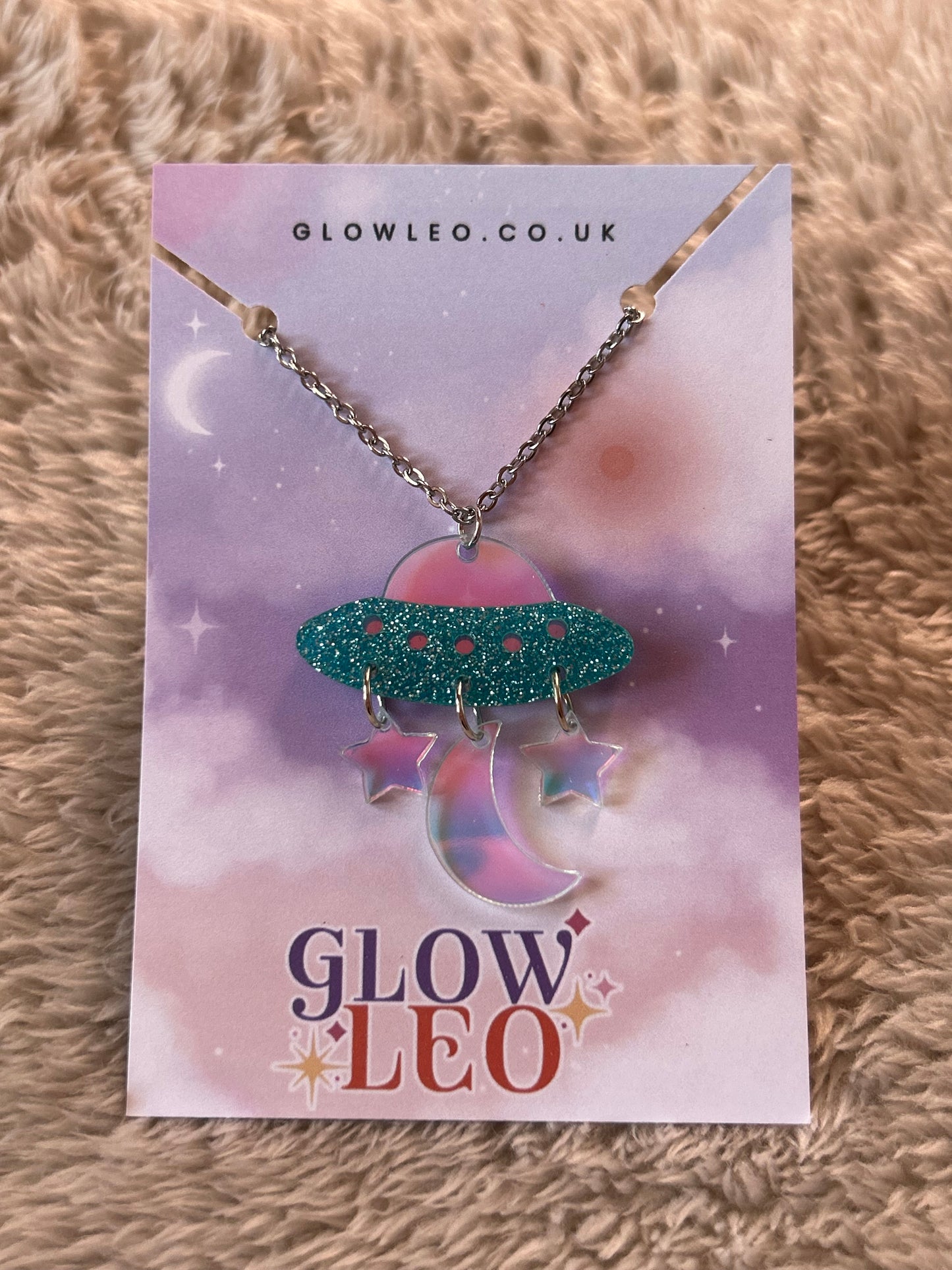 Sparkly UFO Necklace