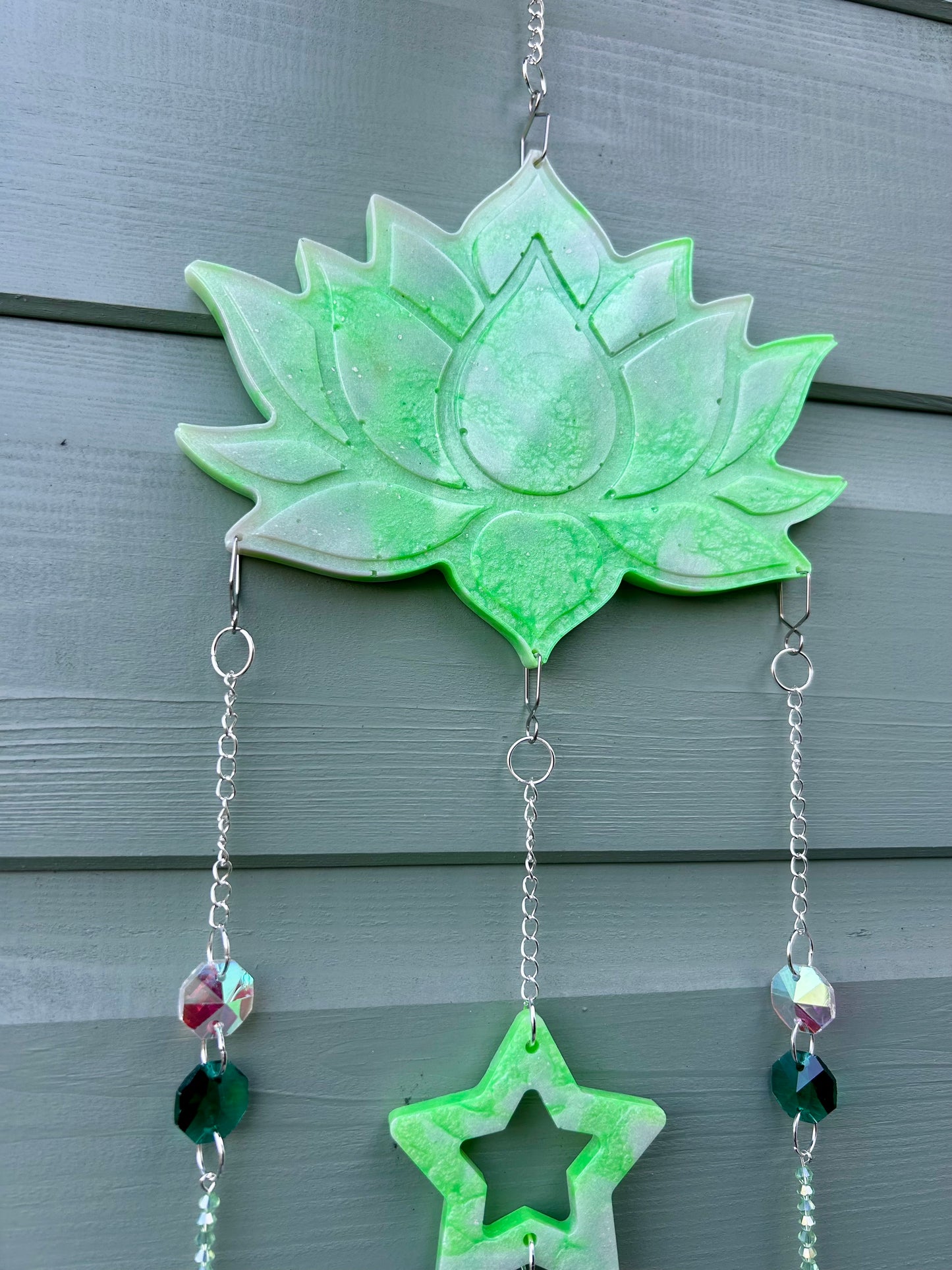 Elowyn Lotus Resin Sun Catcher